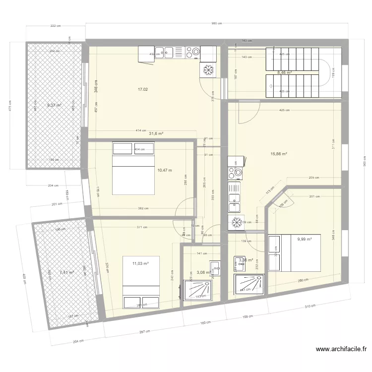 77 maison2. Plan de 