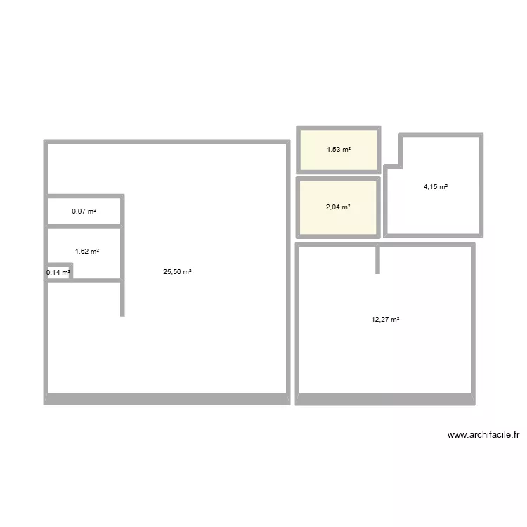 Bat C2 - 78. Plan de 8  et 48 m²