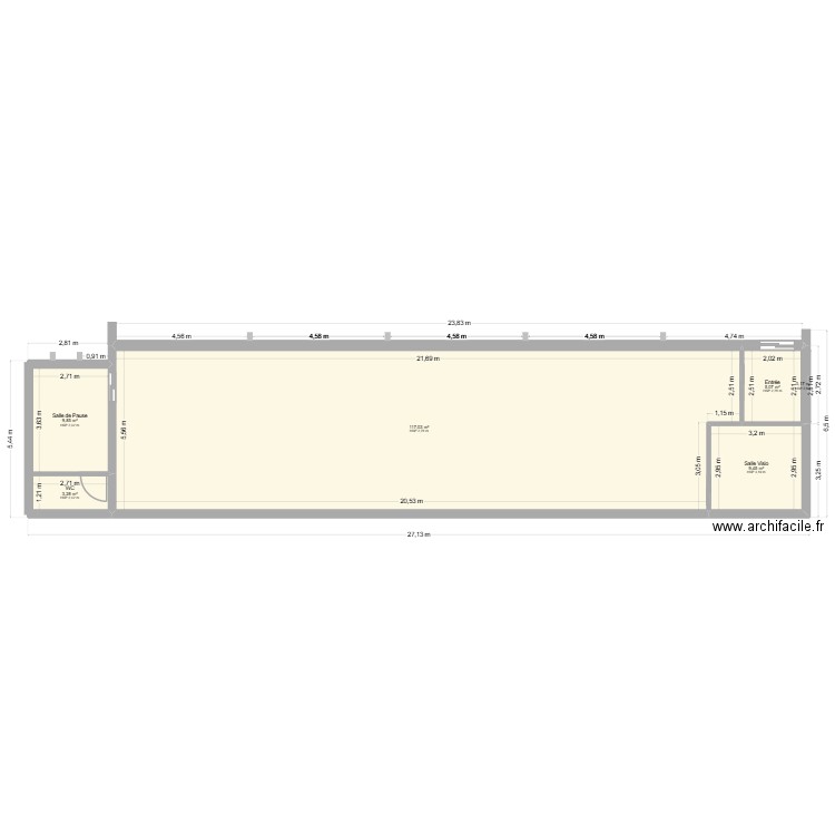 Prog sey. Plan de 6 pièces et 145 m2