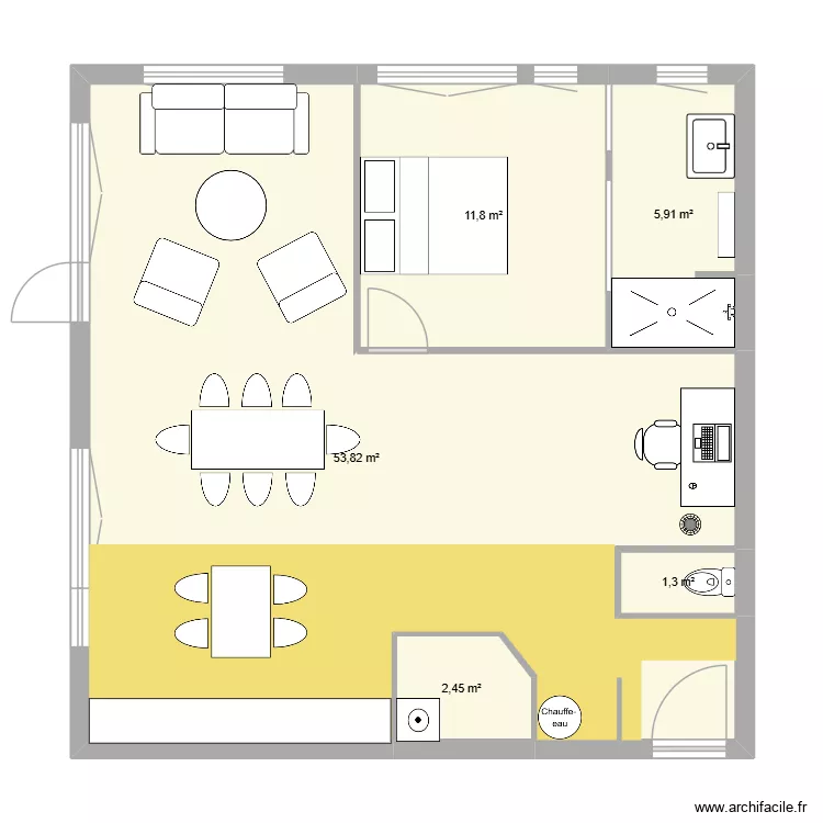 PROJET LOFT TOURCOING 2. Plan de 5 et 75 m² PROJET LOFT TOURCOING 2. Plan de 5 et 75 m²