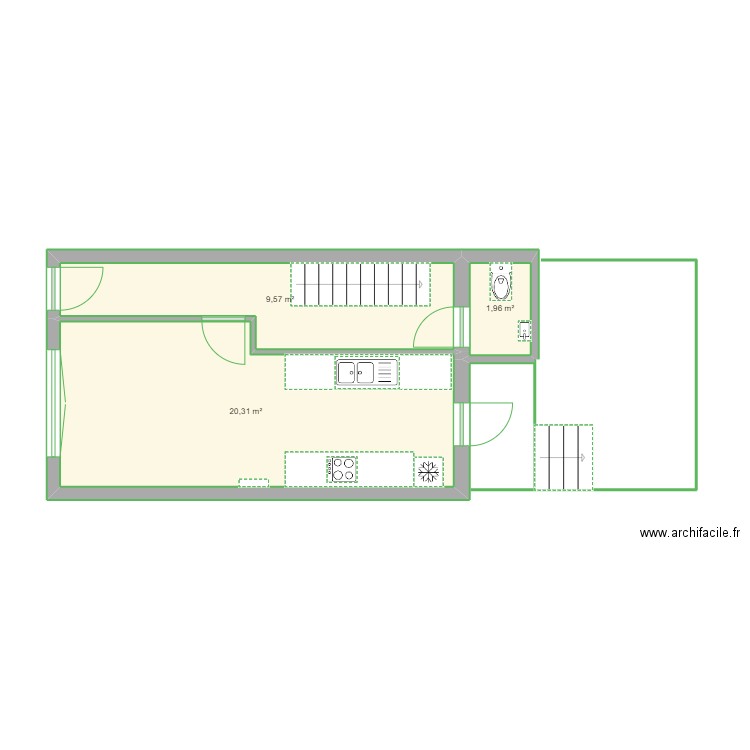 27 Dierickx dimension. Plan de 0 pièce et 0 m2