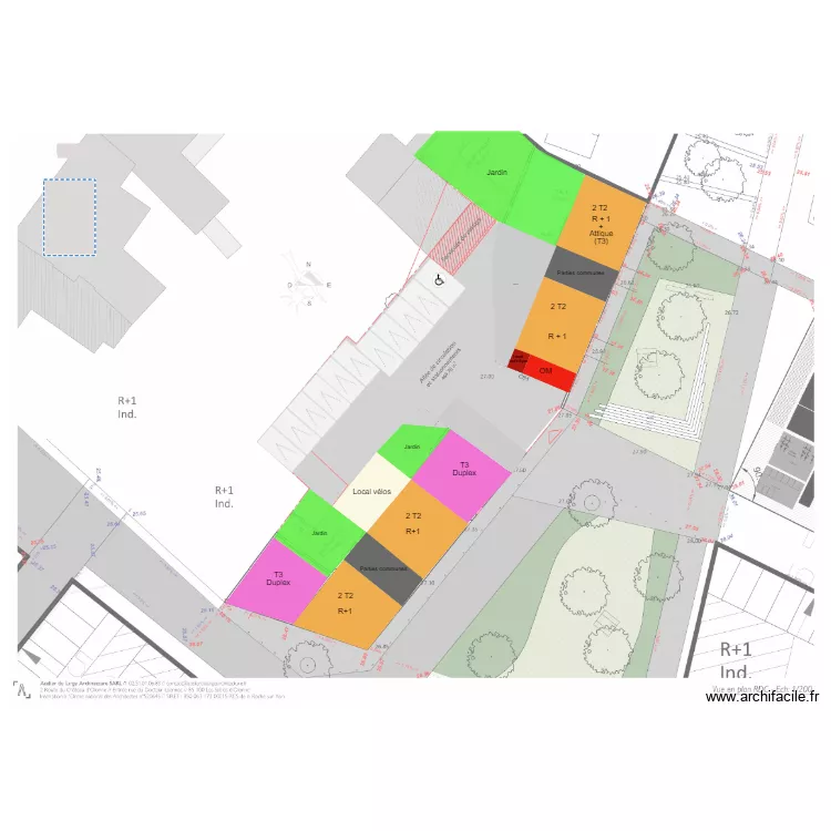 LES SABLES - ZAC Centre Bourg. Plan de LES SABLES - ZAC Centre Bourg. Plan de
