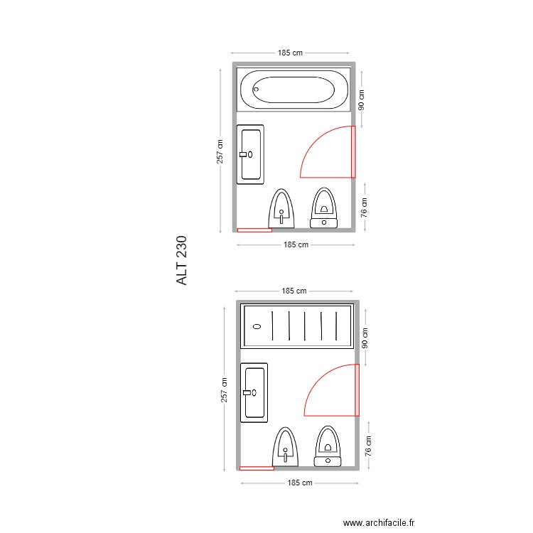 ISABEL MARTIN. Plan de 2 pièces et 9 m2