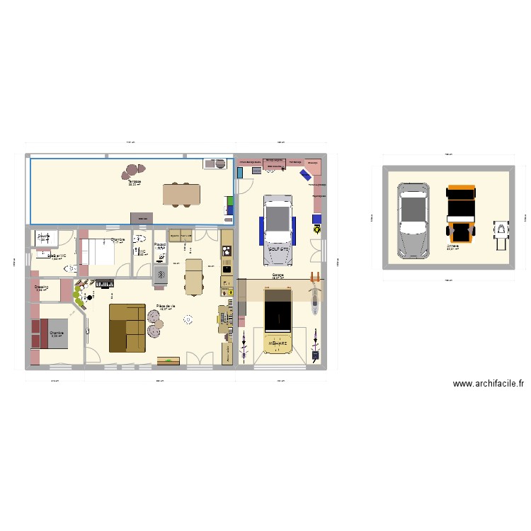 projet 6 bis double G. Plan de 0 pièce et 0 m2