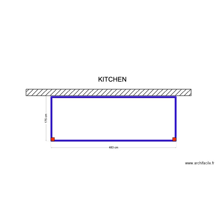 Sergey Kitchen Carport. Plan de 1 pièce et 8 m2