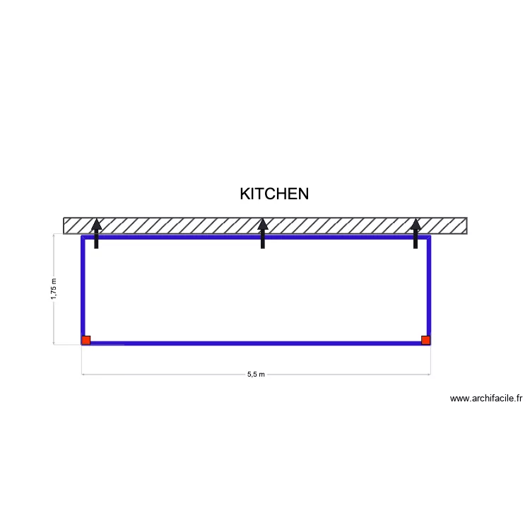 Sergey Kitchen Carport. Plan de 1  et 9 m²