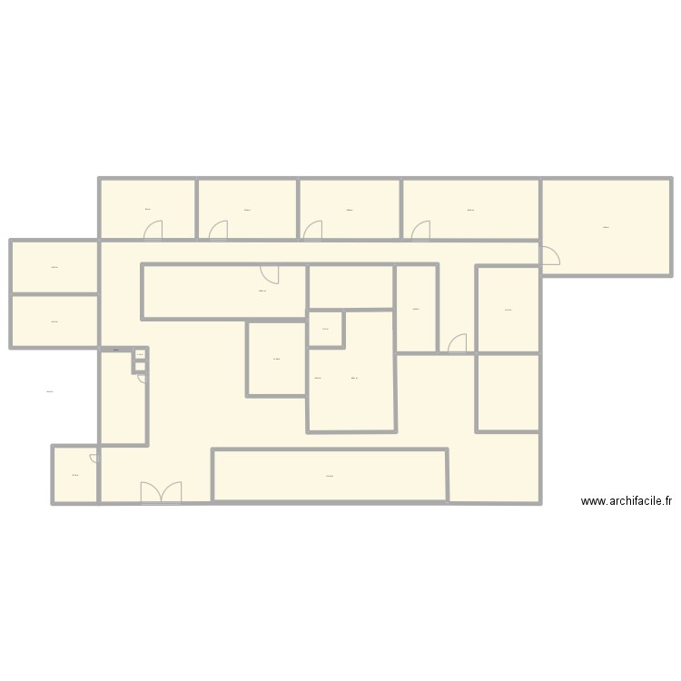spa. Plan de 19 pièces et 1539 m2