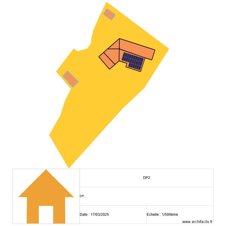 DP2 ALLIEZ. Plan de 4 pièces et 271 m2