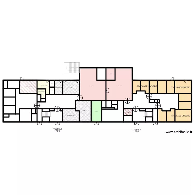TILLEULS RDC APRES TX V1. Plan de 