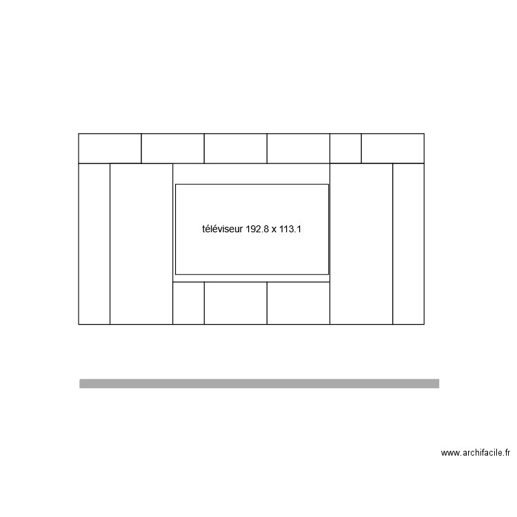etagere. Plan de 0 pièce et 0 m2