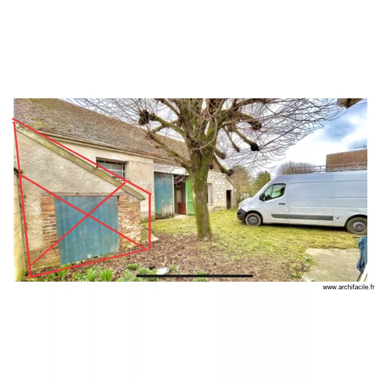 remise a demolir. Plan de 