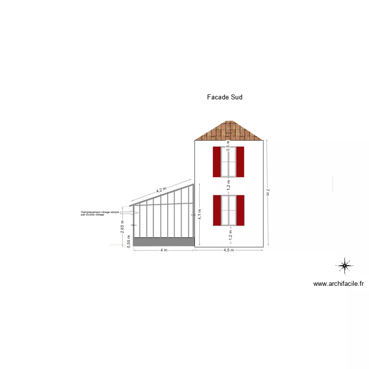 Fermeture Veranda V60.3. Plan de 