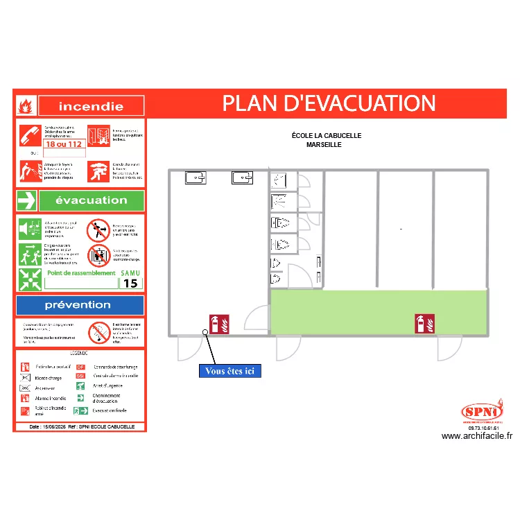 PLAN ECOLE CABUCELLE MARSEILLE. Plan de 6 et 1080 m² PLAN ECOLE CABUCELLE MARSEILLE. Plan de 6 et 1080 m²