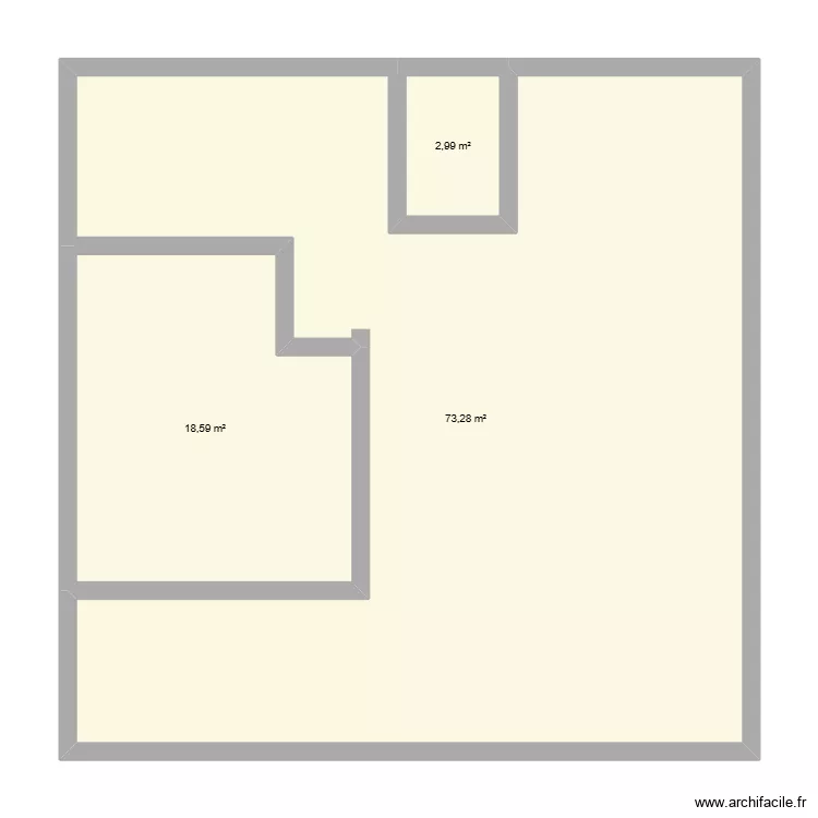 PROJET 2. Plan de 3 Pièces et 95 m² PROJET 2. Plan de 3 Pièces et 95 m²