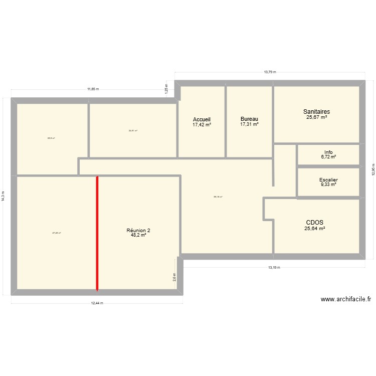 District Mai 25 Ter. Plan de 11 pièces et 308 m2