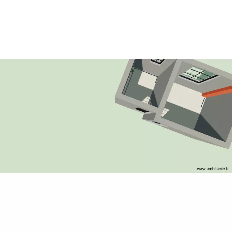 Appart Athis Mons. Plan de 2  et 13 m²