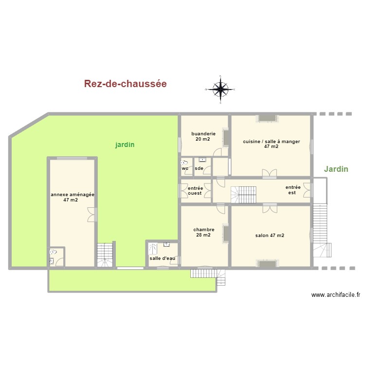 rdc barbaste. Plan de 0 pièce et 0 m2