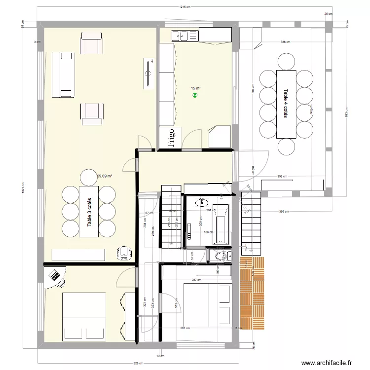 Maison M Claude & Arlette. Plan de 