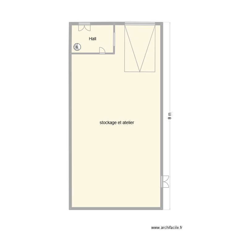 JHJHGF. Plan de 2 pièces et 29 m2
