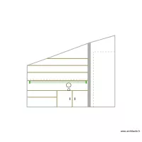 1 fenêtre - Mur lateral bureau fauteuil parallèle fenêtre