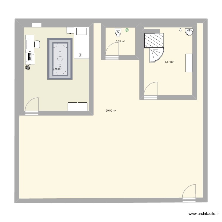 Premier plans. Plan de 0 pièce et 0 m2