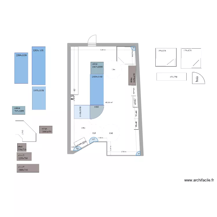 commerce. Plan de commerce. Plan de