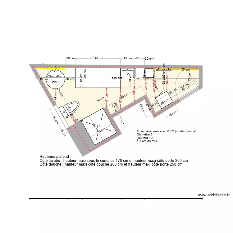 Salle de bain plan Leroy Merlin Remix. Plan de 