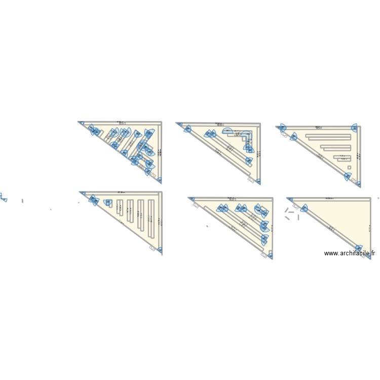 lmll. Plan de 57 pièces et 9771 m2