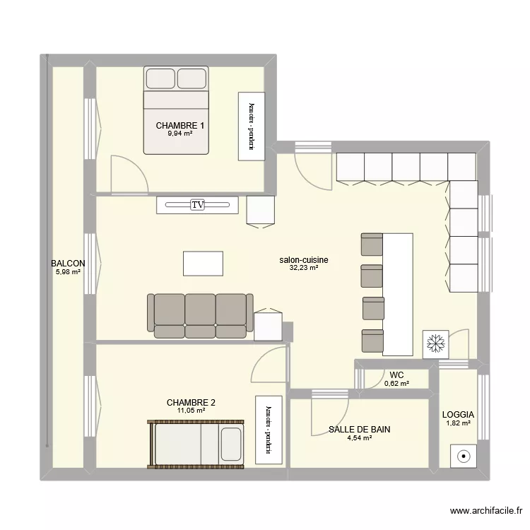 appart. Plan de 7 et 66 m² appart. Plan de 7 et 66 m²
