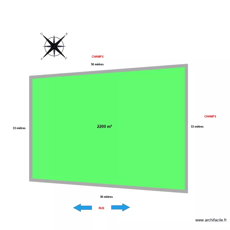 BOYER GODEFROY. Plan de 