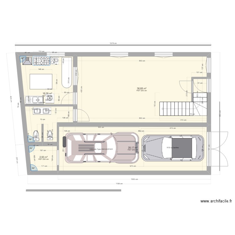 rdc V1. Plan de 12 pièces et 189 m2