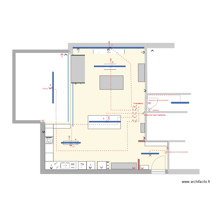 PLAN - SEJOUR 14-08-25 - 1-50 -. Plan de 1 pièce et 55 m2
