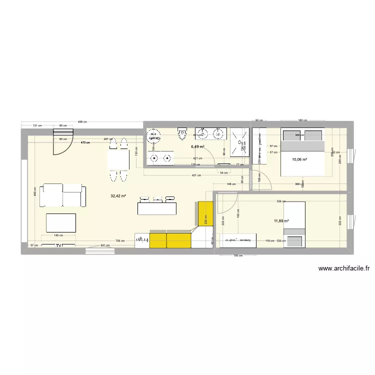 garage Thoiry. Plan de 