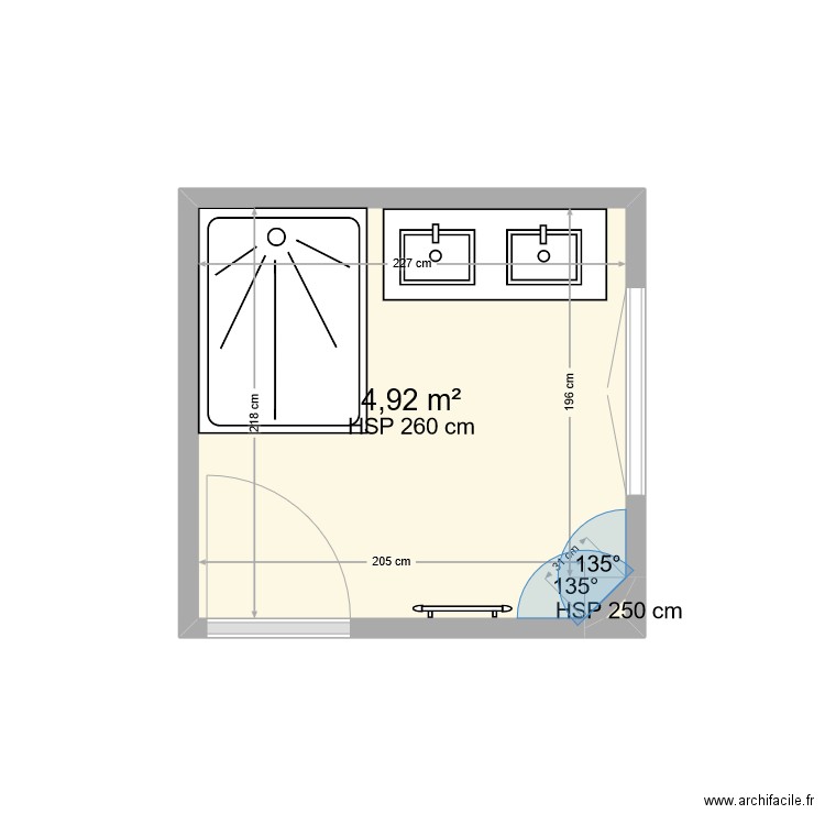 SDB étage Benammour. Plan de 0 pièce et 0 m2