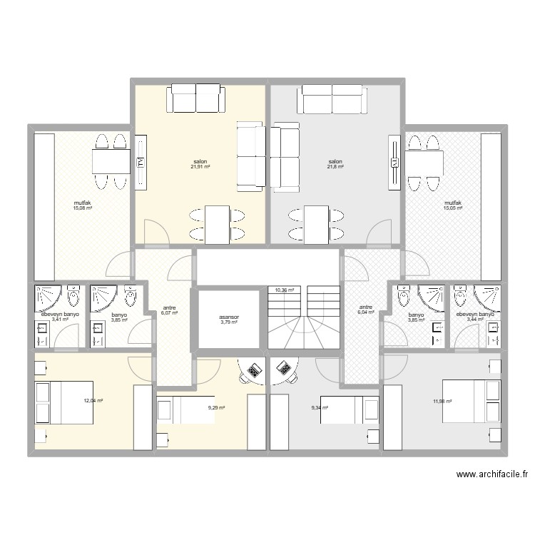  celaliye 16 daire  giris kat. Plan de 0 pièce et 0 m2