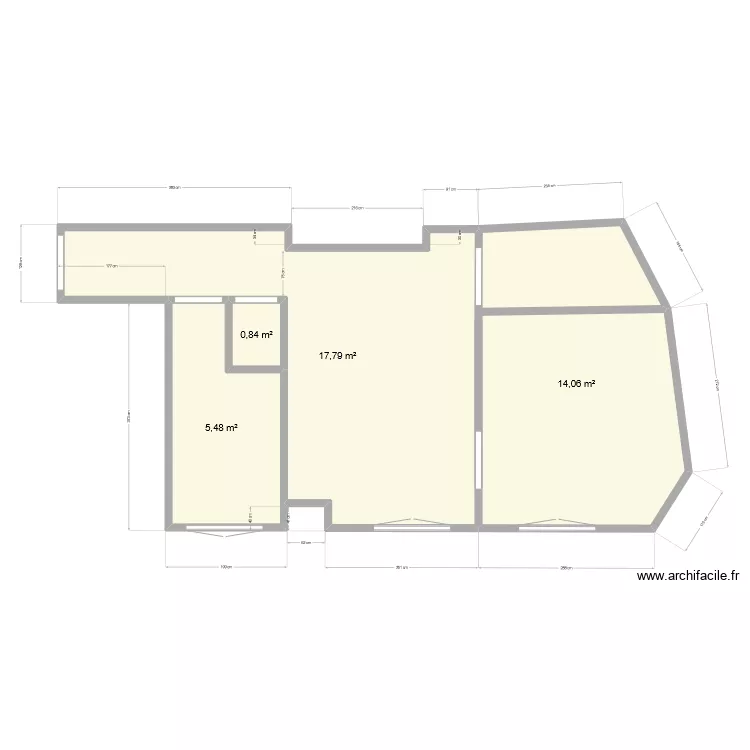 Appartement Mamie (actuel). Plan de 