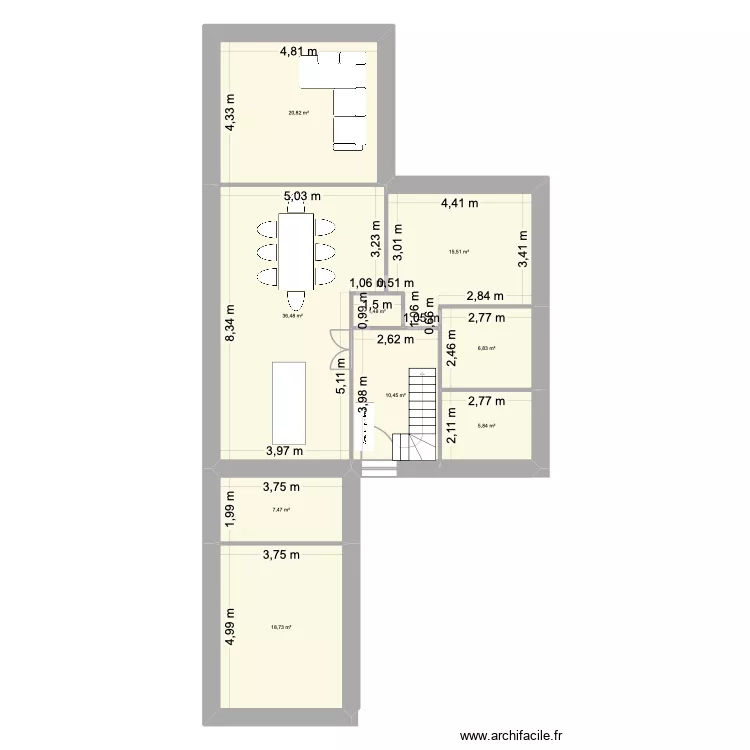 PLAN TER. Plan de 9  et 124 m²