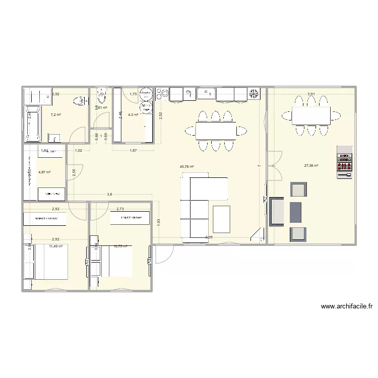 CHALET ORLEAN. Plan de CHALET ORLEAN. Plan de