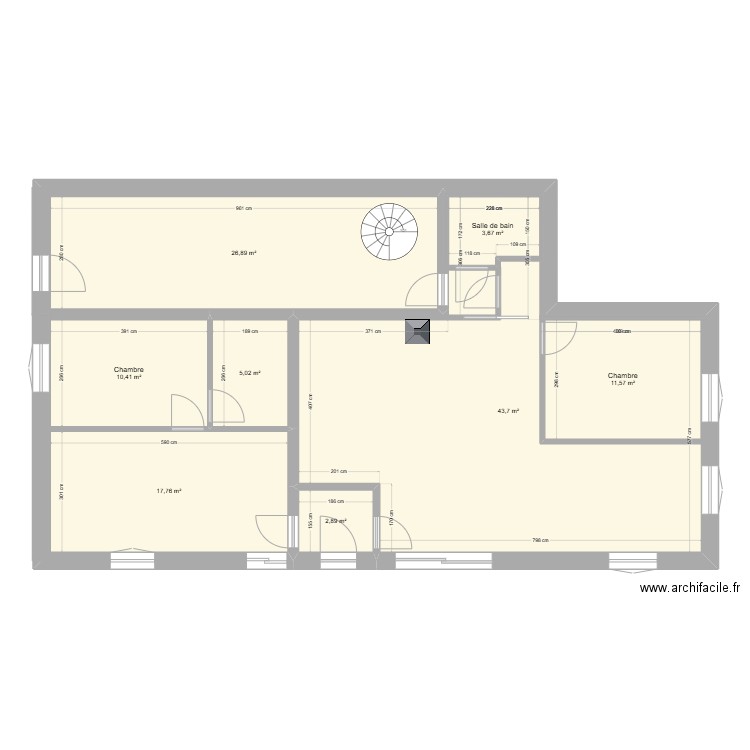 RDC Genod Billon sans meubles 0. Plan de 0 pièce et 0 m2