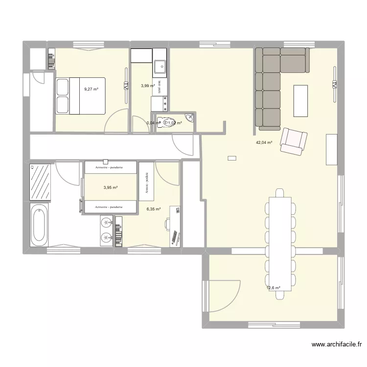 maison. Plan de 8 et 79 m² maison. Plan de 8 et 79 m²