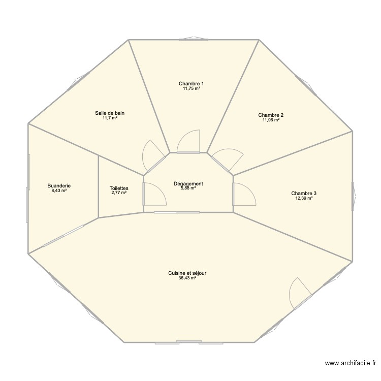 Maison biologique . Plan de 0 pièce et 0 m2