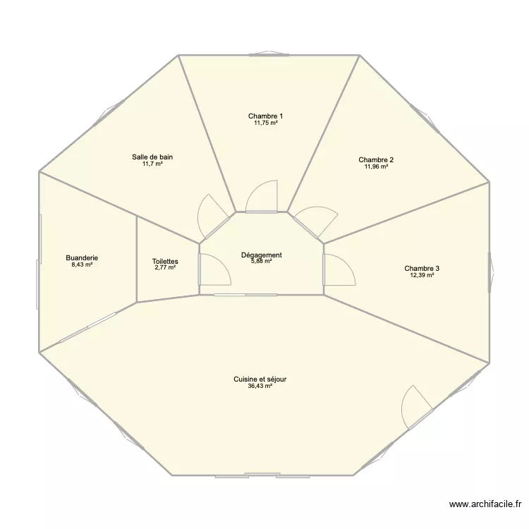 Maison biologique . Plan de 