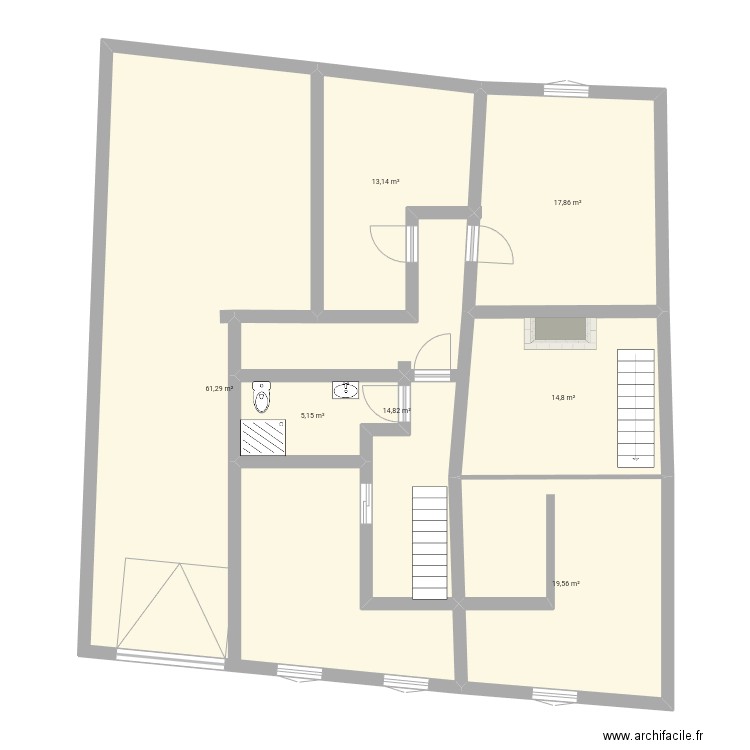 atti cote 2020 ETAGE 1 avril2025. Plan de 9 pièces et 563 m2
