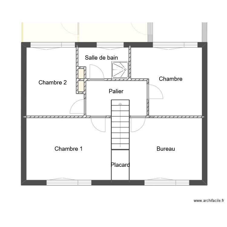 Bresdin. Plan de 17 pièces et 115 m2