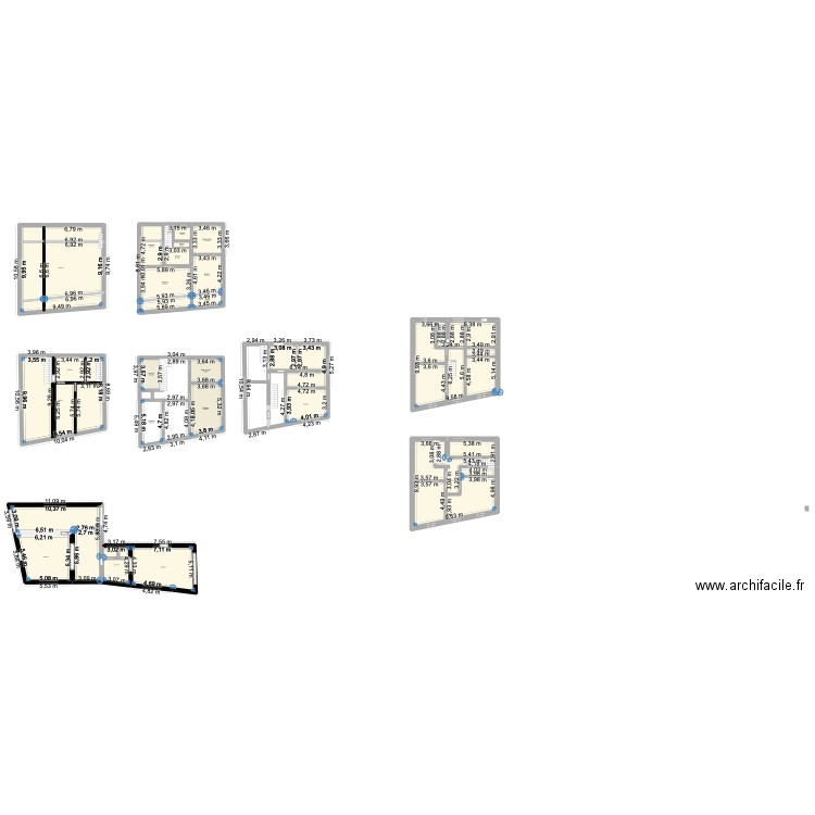 Leefdaal. Plan de 26 pièces et 633 m2