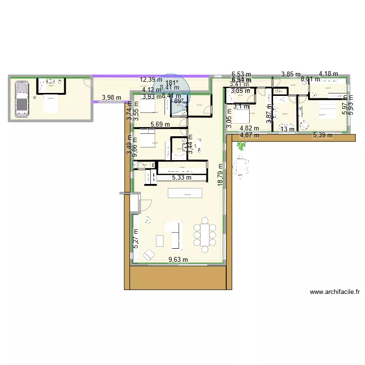 maison la sabine V8. Plan de 