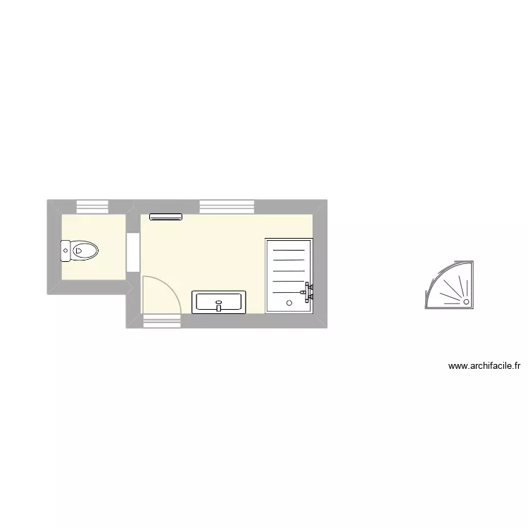 I /TRI. Plan de 2 Pièces et 7 m²