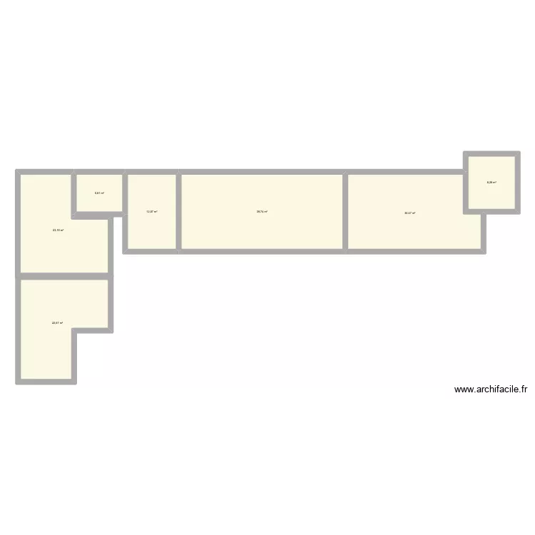 maison. Plan de 7  et 142 m²