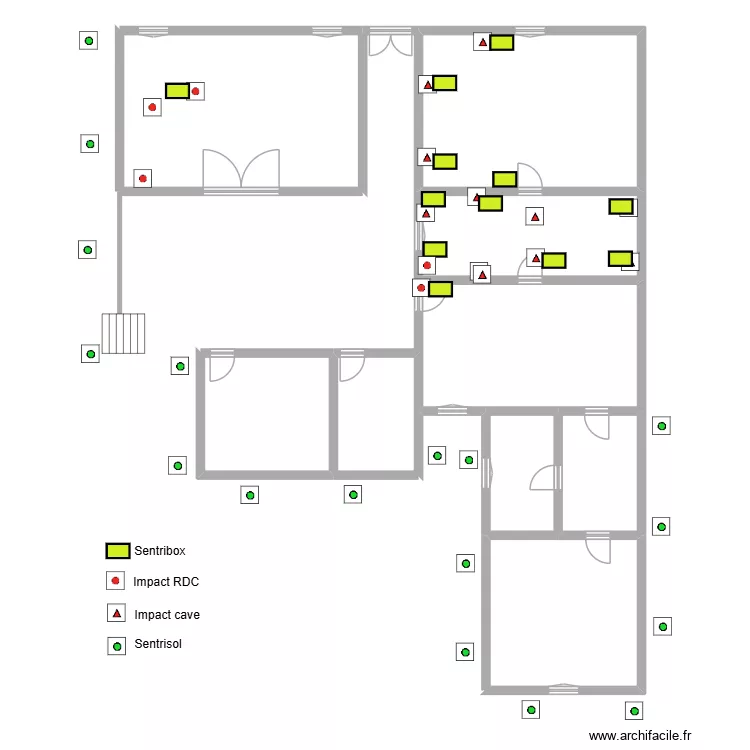 MENAULT. Plan de 9  et 189 m²
