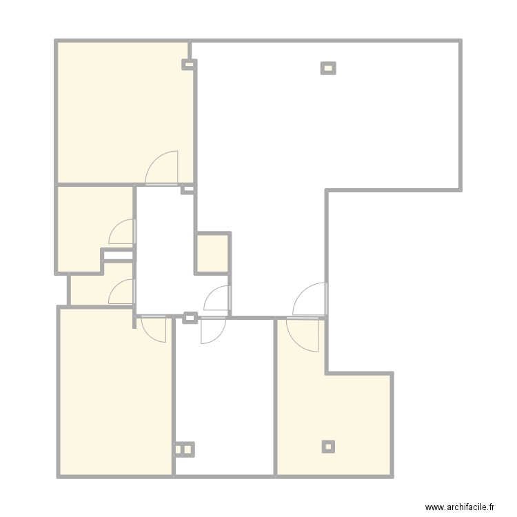 GALL PLAN EXISTANT. Plan de 11 pièces et 38 m2